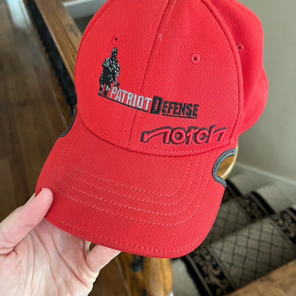 Hat Patriot Defense notch hat size S/M red